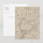 T1617S R2829E Tulare County Section Map Briefkaart (Voorkant / Achterkant)