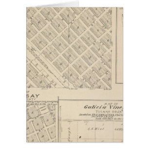 T16S R24E Tulare Comté Plan de section
