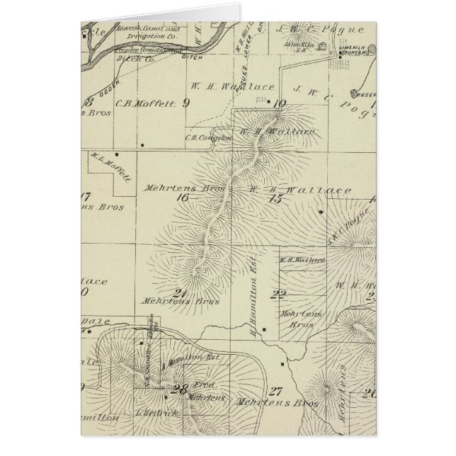 T18S R27E Tulare County Section Map (Voorkant)