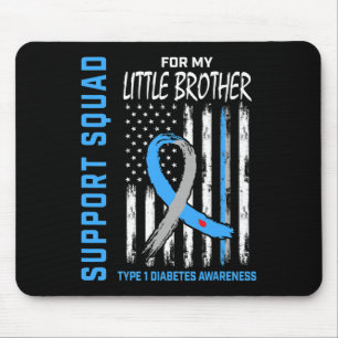 T1d Bewustzijnsvlag Little Brother Type 1 Diabetes Muismat