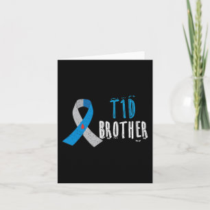 T1D-broer blauw lint type 1 diabetes bewustzijn Kaart