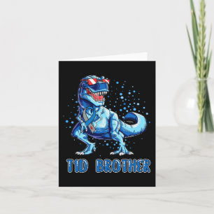 T1D Broer Type 1 Diabetes Lint T Rex Dinosaur Kaart