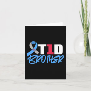 T1D Brother Type 1 Diabetes Bewustmaking Verwant Kaart