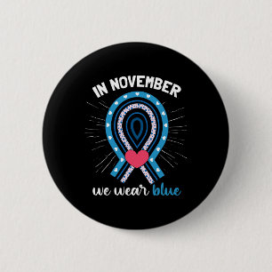 T1d Diabetes Bewustzijn  Ronde Button 5,7 Cm