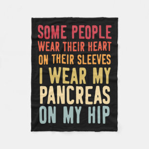 T1d Diabetisch type 1 Diabetes Bewustmakingsprogra Fleece Deken