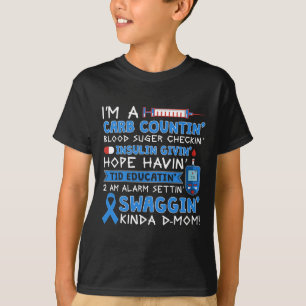 T1D Diabetische type 1 diabetes Mannen T-shirt