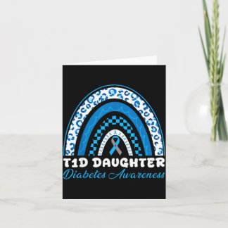 T1d dochter type 1 diabetes bewustzijn blauw grijs kaart