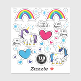 T1d Eenhoorn Stickers