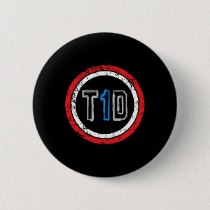 T1D Embleem Type 1 Diabetes Bewustheid Ronde Button 5,7 Cm