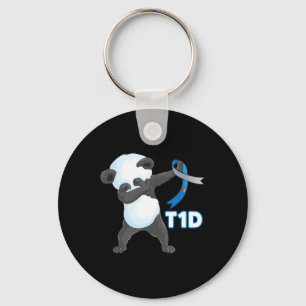 T1D Leuk Schattige Dabbing Panda Type 1 Diabetes A Sleutelhanger