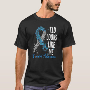 T1d lijkt me Diabetes Awareness Month Butterf T-shirt