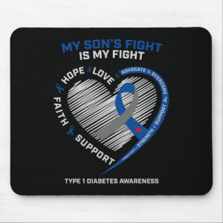 T1d Mam Pap Mijn zoons Vecht Type 1 Diabetes Aware Muismat