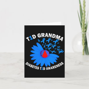 T1d Oma Diabetes Awareness Type 1 Cure Blue Ri Kaart