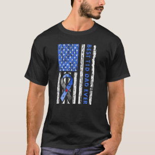 T1d Pap Type 1 Diabetes Amerikaanse vlag T-shirt