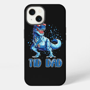 T1D Papa Shirt Type 1 Diabetes Lint T Rex Dinosaur iPhone 13 Hoesje