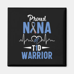T1d Proud Nana Diabetes Awareness Type 1 Insuline Magneet