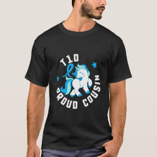 T1d Proud Neef Diabetes T1 Bewustmaking Cute Unico T-shirt