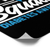T1D T2D Warrior Support Squad Diabetes Awareness Poster (Hoek)
