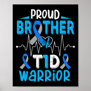 T1d Trots Broer Diabetes Bewustzijn Type 1 Insulin Poster