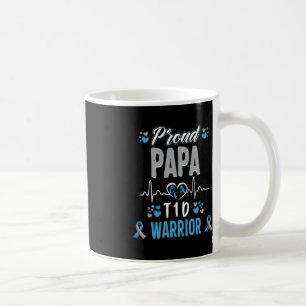 T1D trotse Papa Diabetes sensibilisering Type 1-pa Koffiemok