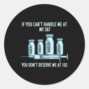 T1d Type 1 Diabetes Insuline Gift Diabetische Awar Ronde Sticker