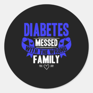 T1d Type 1 diabetes Ronde Sticker