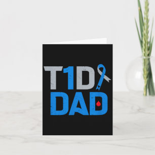 T1d Vader Diabetes Bewustzijn Steun Strijd Overlev Kaart