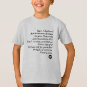 T1d Waarheid (Kind) T-shirt (Voorkant)