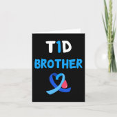 T1D Warrior Brother Diabetes Awareness Squad Suppo Kaart (Voorkant)
