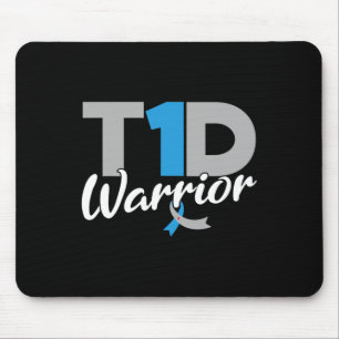 T1d Warrior Diabetes Awareness Type 1 Diabetisch Muismat