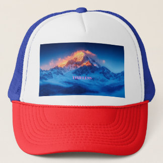 T1MELESS Snow Mountain Nightcap Bold design Trucker Pet