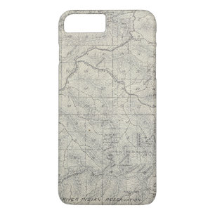 T2021S R3031E Tulare County Sectie Kaart iPhone 8 Plus / 7 Plus Hoesje