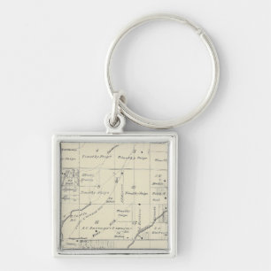 T20S R23E Tulare County Section Map Sleutelhanger