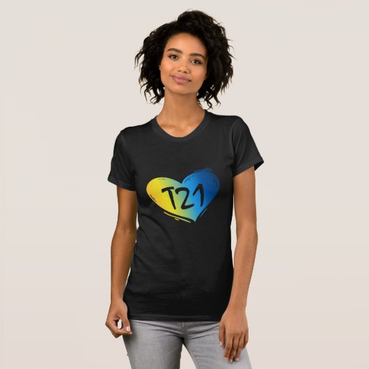 T21 Omlaag bewustzijn T-shirt (Voorkant volledig)