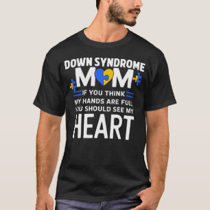 T21 World Down Syndroom Bewustzijn Moeder Familie T-shirt