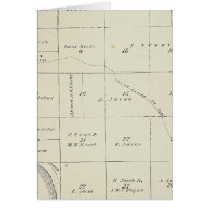 T21S R22E Carte de la section du comté de Tulare