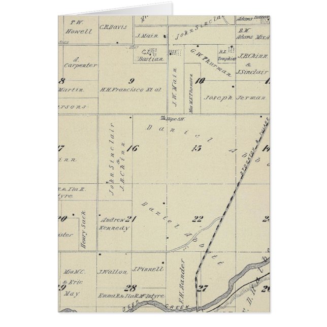 T22S R27E Tulare County Section Map (Voorkant)