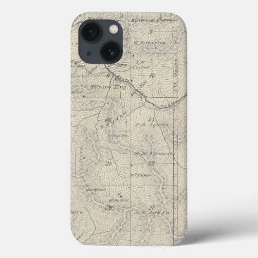 T22S R29E Tulare County Section Map Case-Mate iPhone Case (Achterkant)