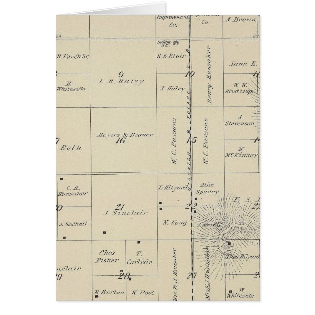 T23S R27E Tulare Comté Plan de section (Devant)