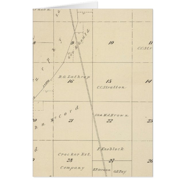 T24S R24E Tulare County Section Map (Voorkant)