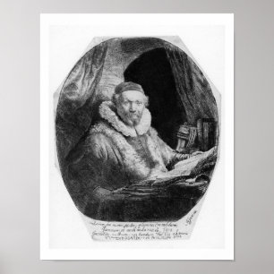 T29953 Portret van Jan Uytenbogaert, predikant van Poster
