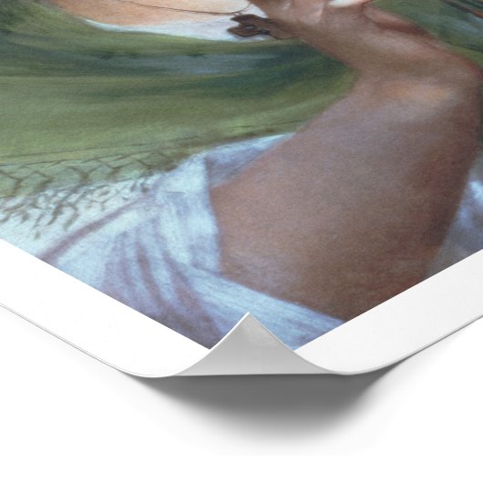 T31601 A-dame met Lyre (paneel) Poster (Hoek)