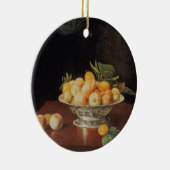 T32176 Stilleven van perziken, c.1700 Keramisch Ornament (Rechts)