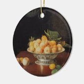 T32176 Stilleven van perziken, c.1700 Keramisch Ornament (Links)