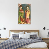T32982 St. Margaret of Antioch and St. Faith, c.15 Canvas Afdruk (Insitu (Slaapkamer))