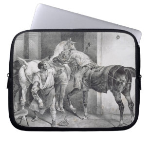 T34894 The English Farrier, 1822 (litho) Laptop Sleeve