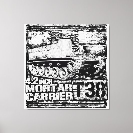 T38 4,2 inch morteldrager canvas afdruk (Voorkant)
