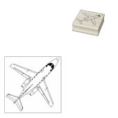 T-1 Jayhawk Training Jet Line Tekening Inktstempel Rubberstempel (Gestempeld)