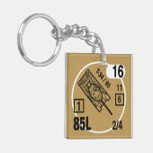 T-34/85 Sleutelhanger Fob (Voorkant Links)