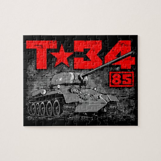 T-34-85 Sovjet-middeltank Legpuzzel (Horizontaal)